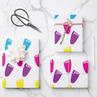Colorful Baby Footprint Pattern