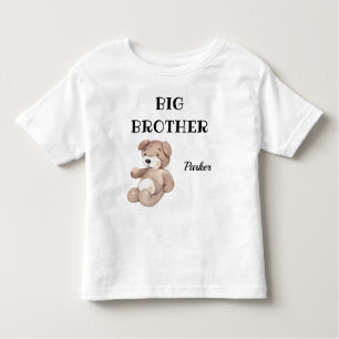 Colorful Baby Shower Big Brother 2T to 5-6T Boy Toddler T-shirt