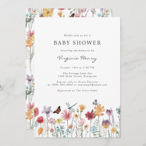 Colorful Baby Shower Invitation