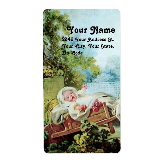 COLORFUL BABY SHOWER LABEL (Front)