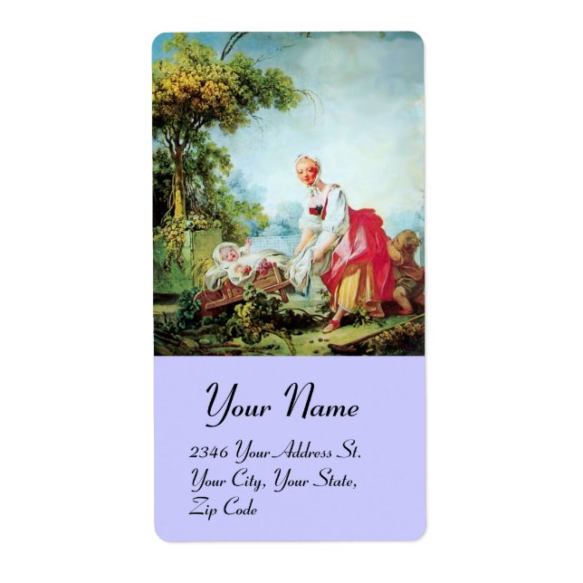 COLORFUL BABY SHOWER LABEL (Front)