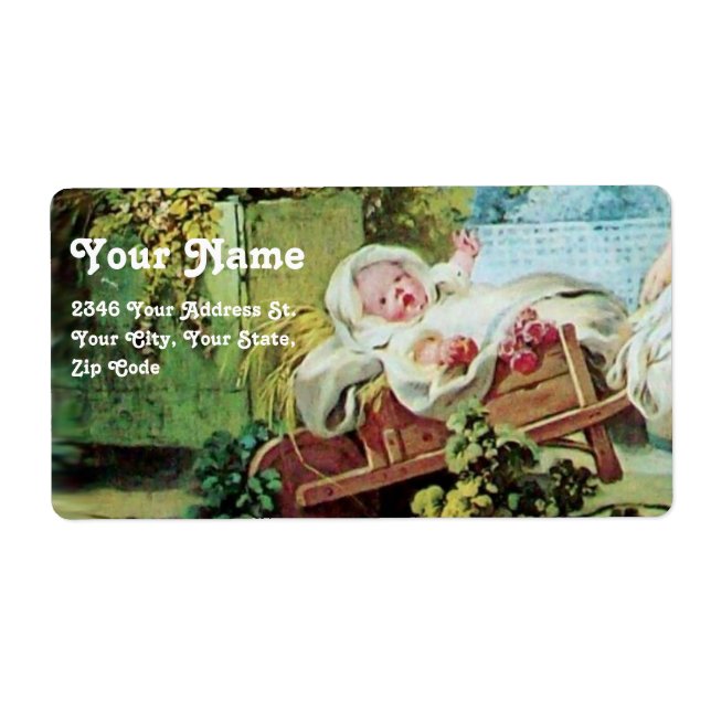 COLORFUL BABY SHOWER LABEL (Front)