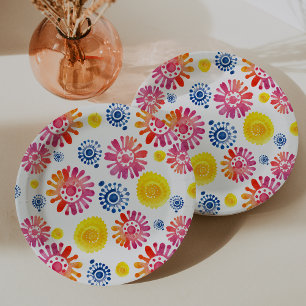 Colorful Baby Shower Mexican Fiesta  Paper Plates