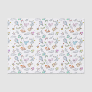 Colorful Baby Themed Tissue Paper