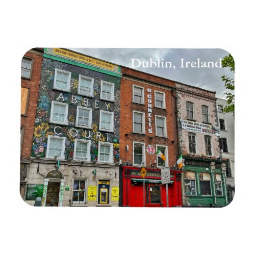 Colorful Bachelors Walk in Dublin Ireland Magnet
