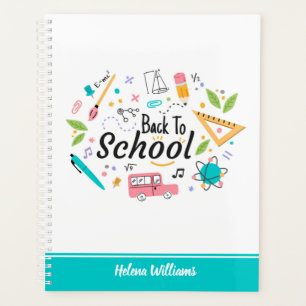 Colorful Back to School Custom Student Teacher  Planner
