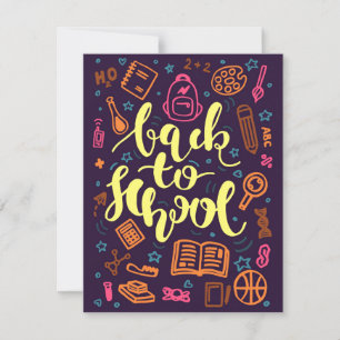 Colorful Back to School Education Card