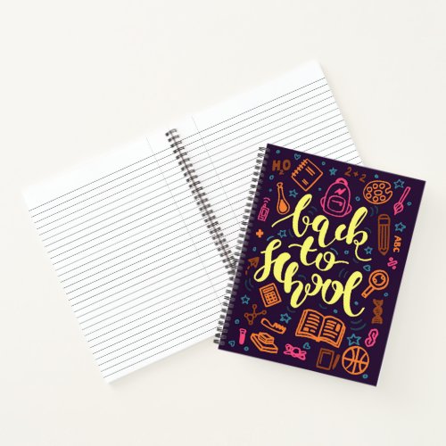 Colorful Back to School Education Notebook