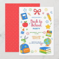 Colorful Back To School Party