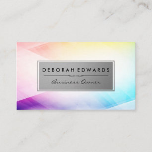 Colorful Background Abstract Modern Business Card