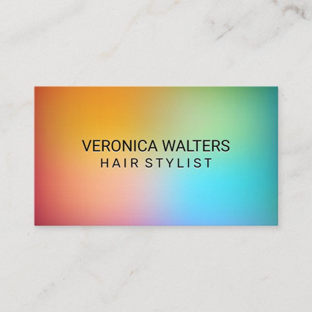 Colorful Background Loyalty Card (Front)