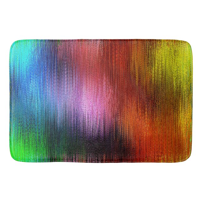 Colorful Background Pattern  Bath Mat (Front)