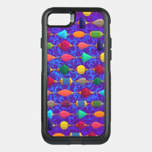 Colorful-background-stones-jewels- OtterBox Commuter iPhone SE/8/7 Case