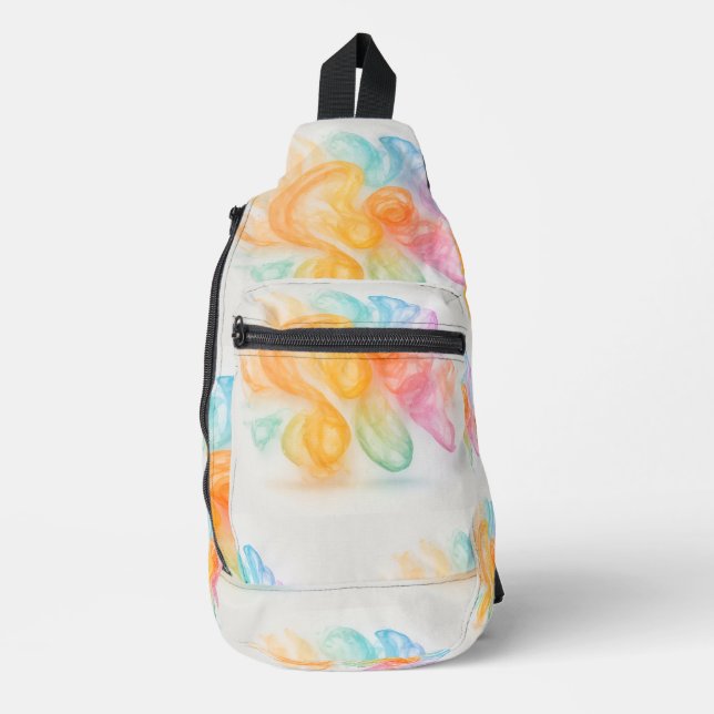 Colorful backpack  sling bag (Front)