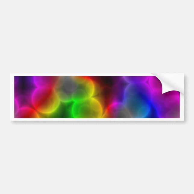 Colorful bacteria bumper sticker (Front)