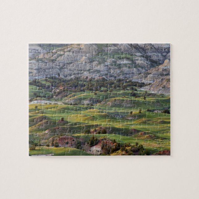 Colorful badlands from Buck Hill overlook in Jigsaw Puzzle (Horizontal)