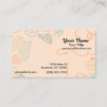 Colorful Bakery Sketch Business Card