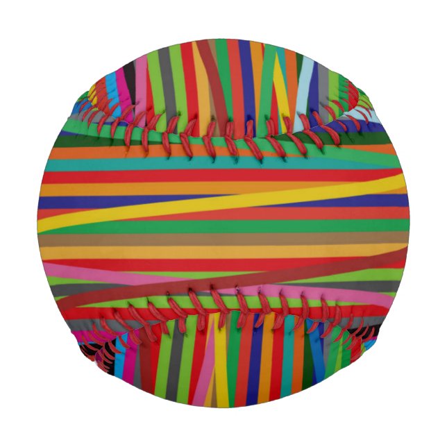 Colorful Ball of Yarn Baseball (Front)