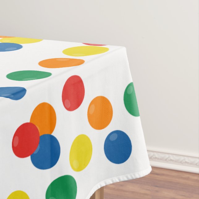Colorful Ball Pattern Tablecloth (In Situ)