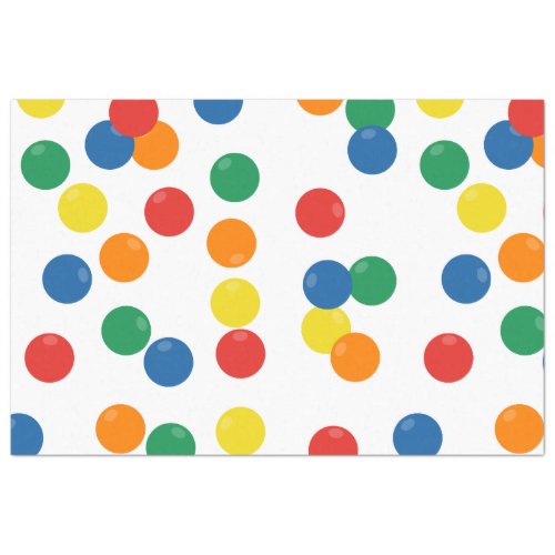 Colorful Ball Pattern Tissue Paper