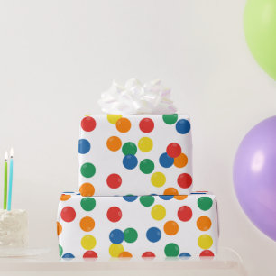 Colorful Ball Pattern Wrapping Paper