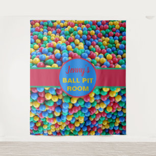 Colorful Ball Pit Balls Ball Pit Room Decor Tapestry
