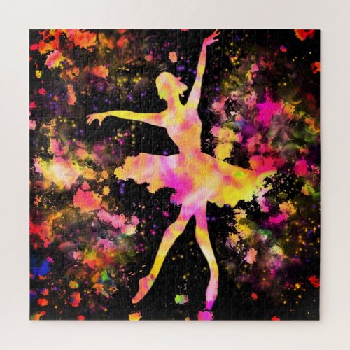 Colorful Ballerina Puzzle Ballet Dancer Girl