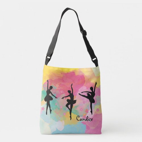 Colorful Ballet All Over Print Tote