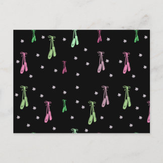 Colorful Ballet Pattern Postcard