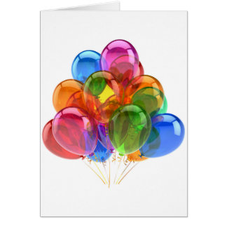 Colorful Ballons Cards