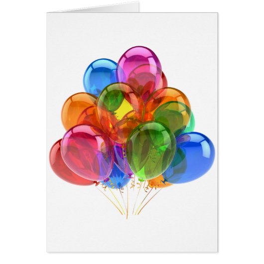 Colorful Ballons Cards (Front)
