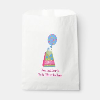 Colorful Balloon and Bag Birthday Favor Bag