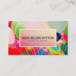 Colorful Balloon Business Card