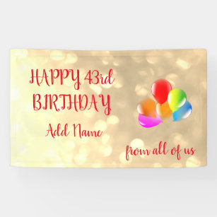 Personalized 43rd Birthday Designed Gifts On Zazzle