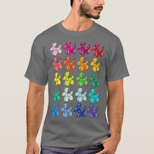Colorful Balloon Dog  T_Shirt