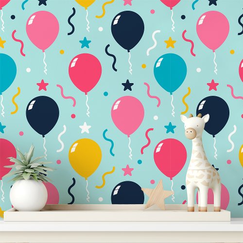 Colorful Balloon Party Celebration Wallpaper