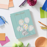 colorful balloon party cute monogram iPad smart cover<br><div class="desc">colorful party balloons with pastel backgrounds in different colors for you to choose from and your own monogram.</div>