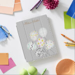 colorful balloon party cute monogram iPad smart cover<br><div class="desc">colorful party balloons with pastel backgrounds in different colors for you to choose from and your own monogram.</div>