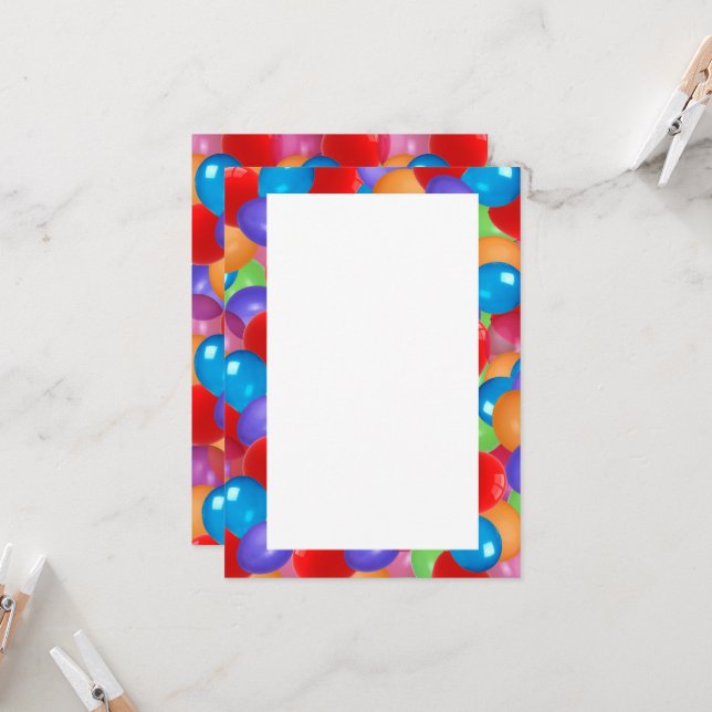 Colorful Balloons (Front/Back In Situ)