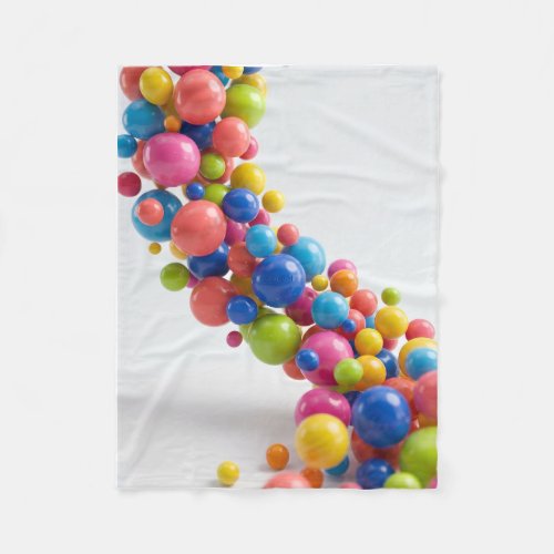 Colorful Balloons Arch Festive Celebration Fleece Blanket