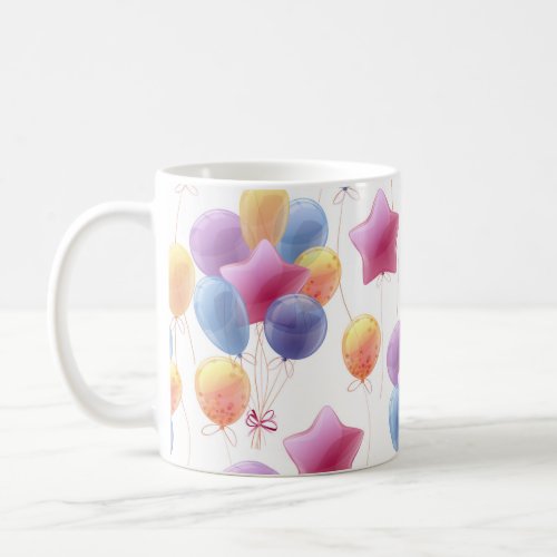Colorful balloons coffee mug