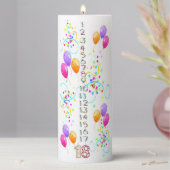 Colorful Balloons Countdown Birthday Candle | Zazzle