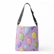 Colorful Balloons Crossbody Tote Bag