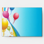 Colorful Balloons | Curly Ribbons Envelope