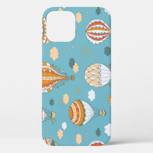 Colorful Balloons Festive Pattern Design iPhone 12 Case