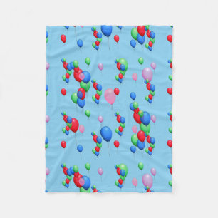 Colorful Balloons Fleece Blanket