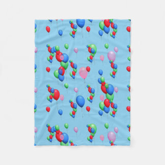 Colorful Balloons Fleece Blanket