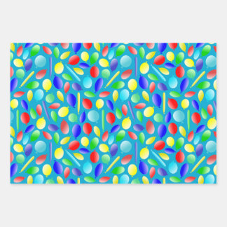 Colorful Balloons Fun Celebrations Wrapping Paper Sheets
