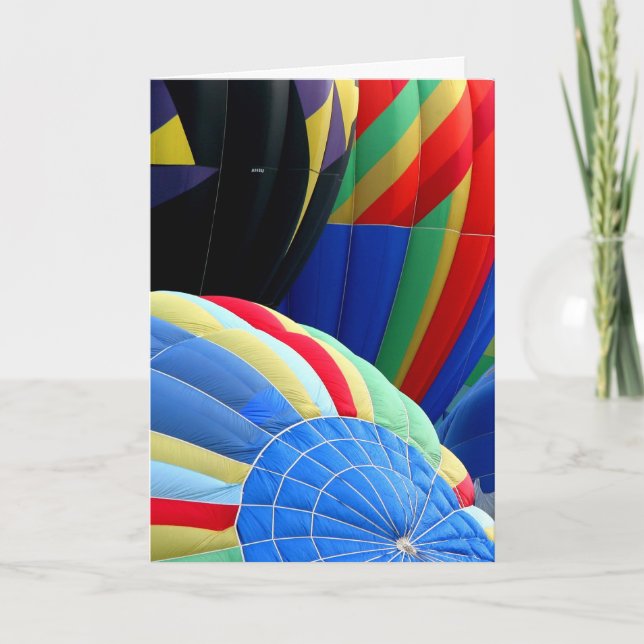 Colorful Balloons Greeting Card (Front)