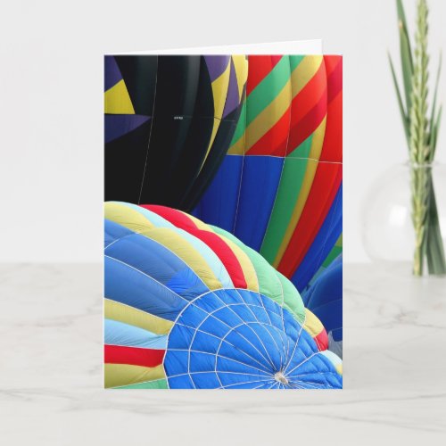 Colorful Balloons Greeting Card